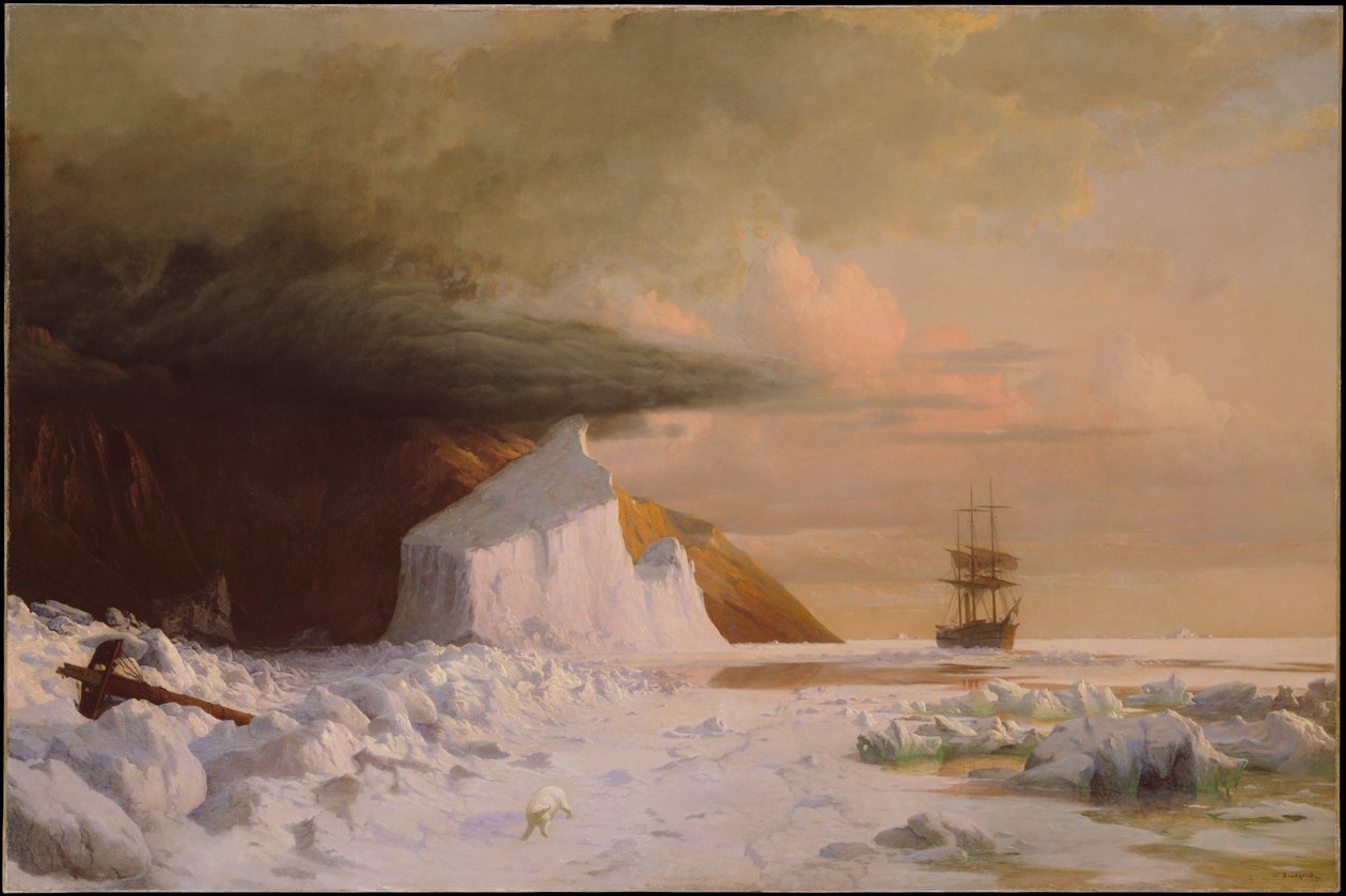 Ein arktischer Sommer: Durchbrechen des Packeises in der Melville-Bucht von William Bradford