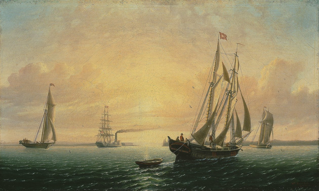 Die Schoner Jane von Bath, Maine von William Bradford