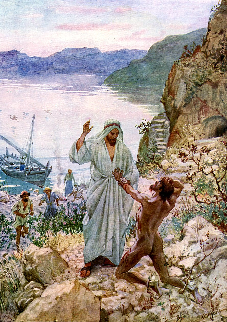 Jesus heilt einen Besessenen von William Brassey Hole