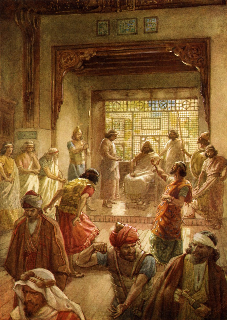 Die Teilung der Königreiche unter Rehabeam - Bibel von William Brassey Hole