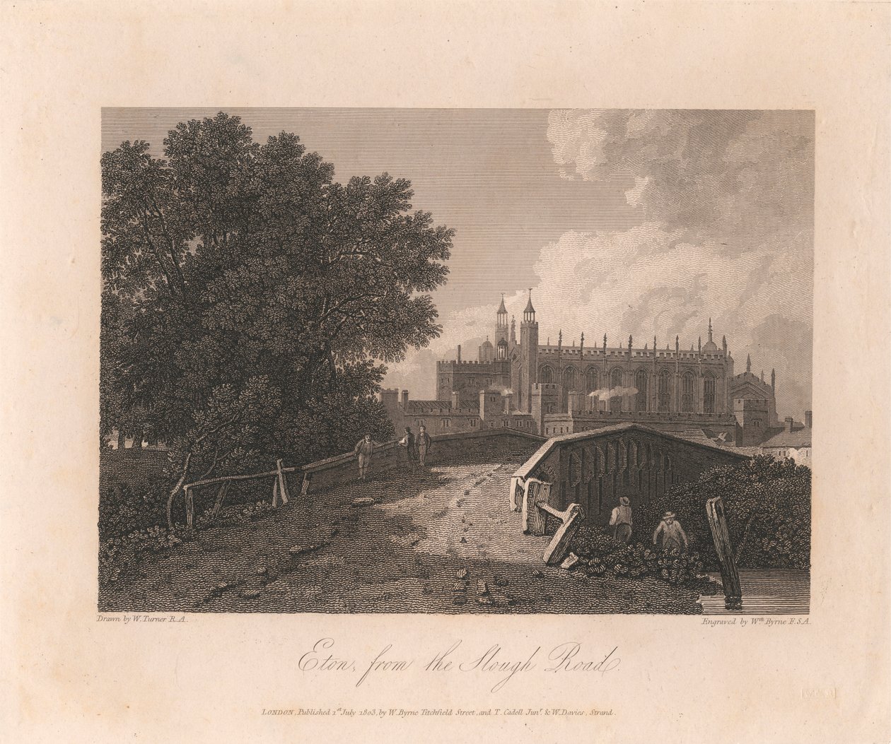 Eton, von der Slough Road von William Byrne