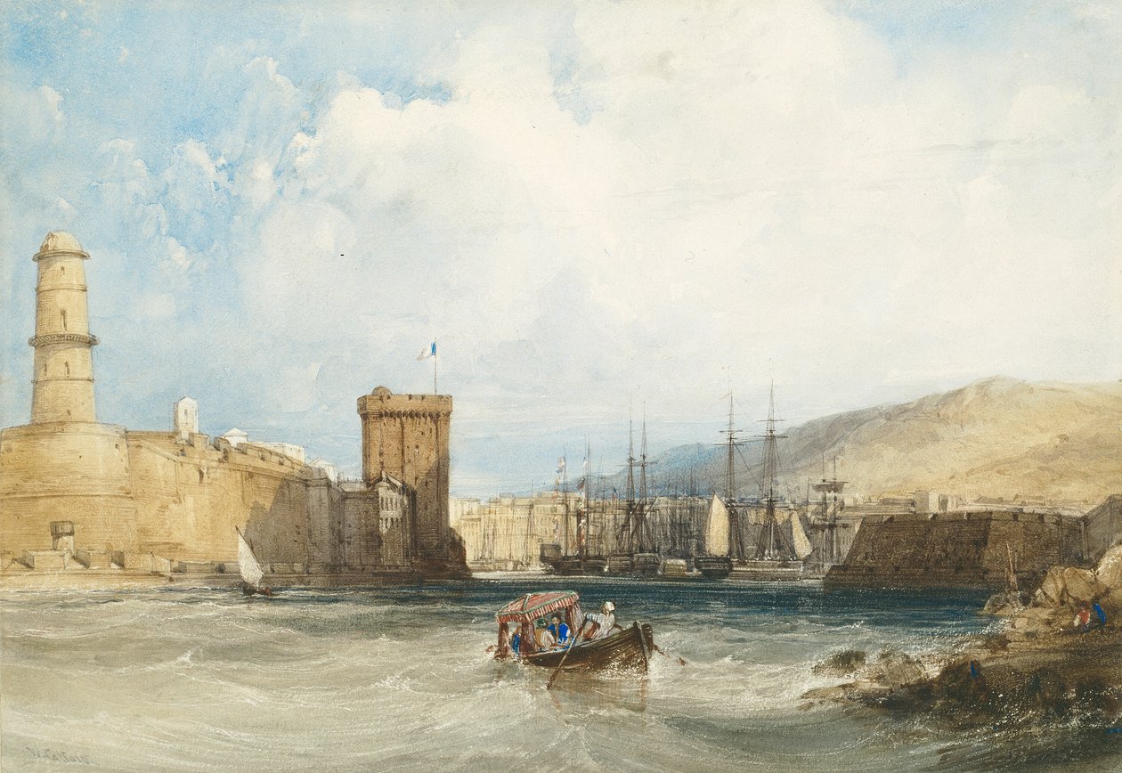Der Eingang zum Hafen von Marseille von William Callow