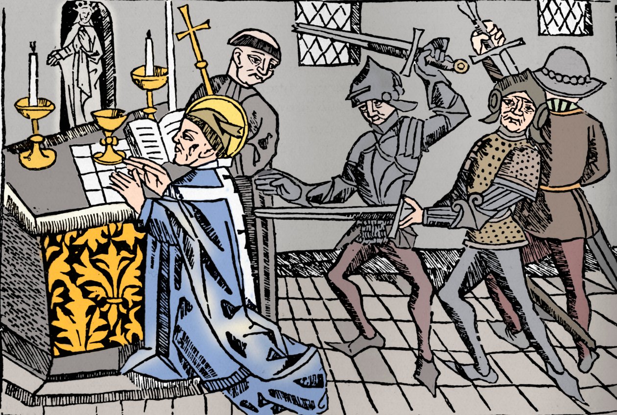 Martyrium des Heiligen Thomas von Canterbury, ca. 1484 von William Caxton