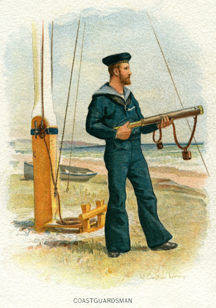 Britischer Küstenwächter von William Christian Symons