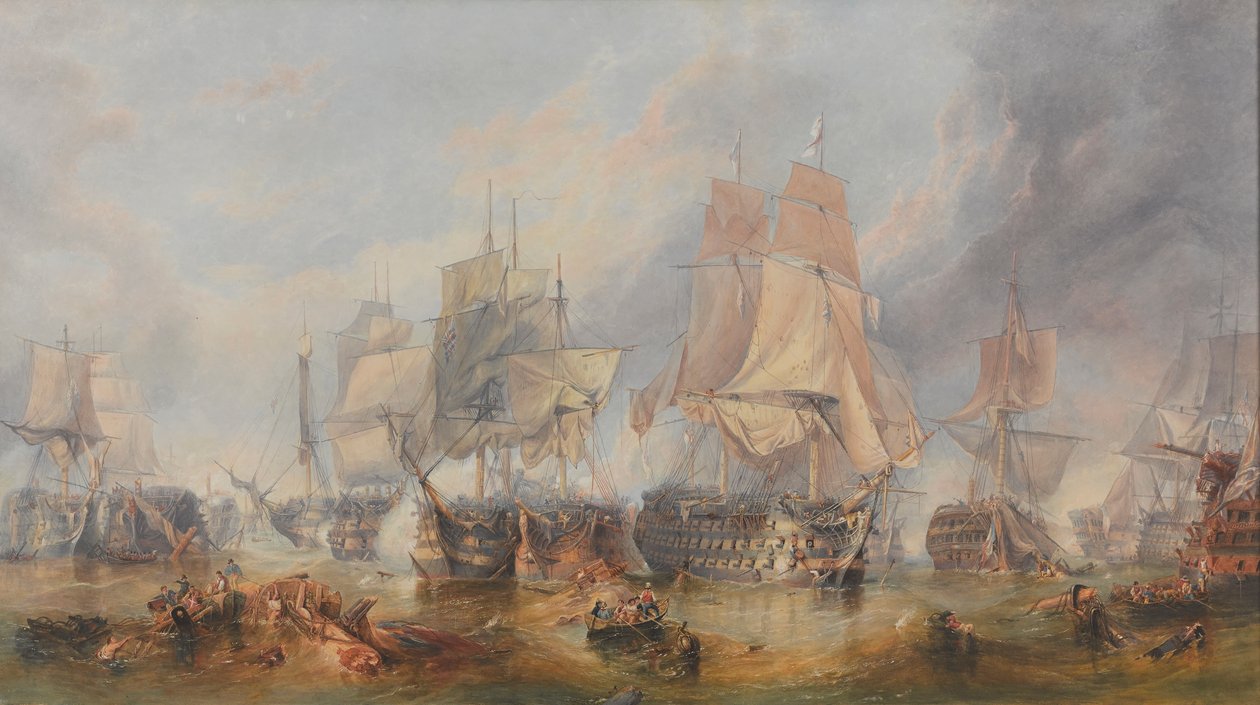Die Schlacht von Trafalgar, 21. Oktober 1805 von William Clarkson (manner of) Stanfield