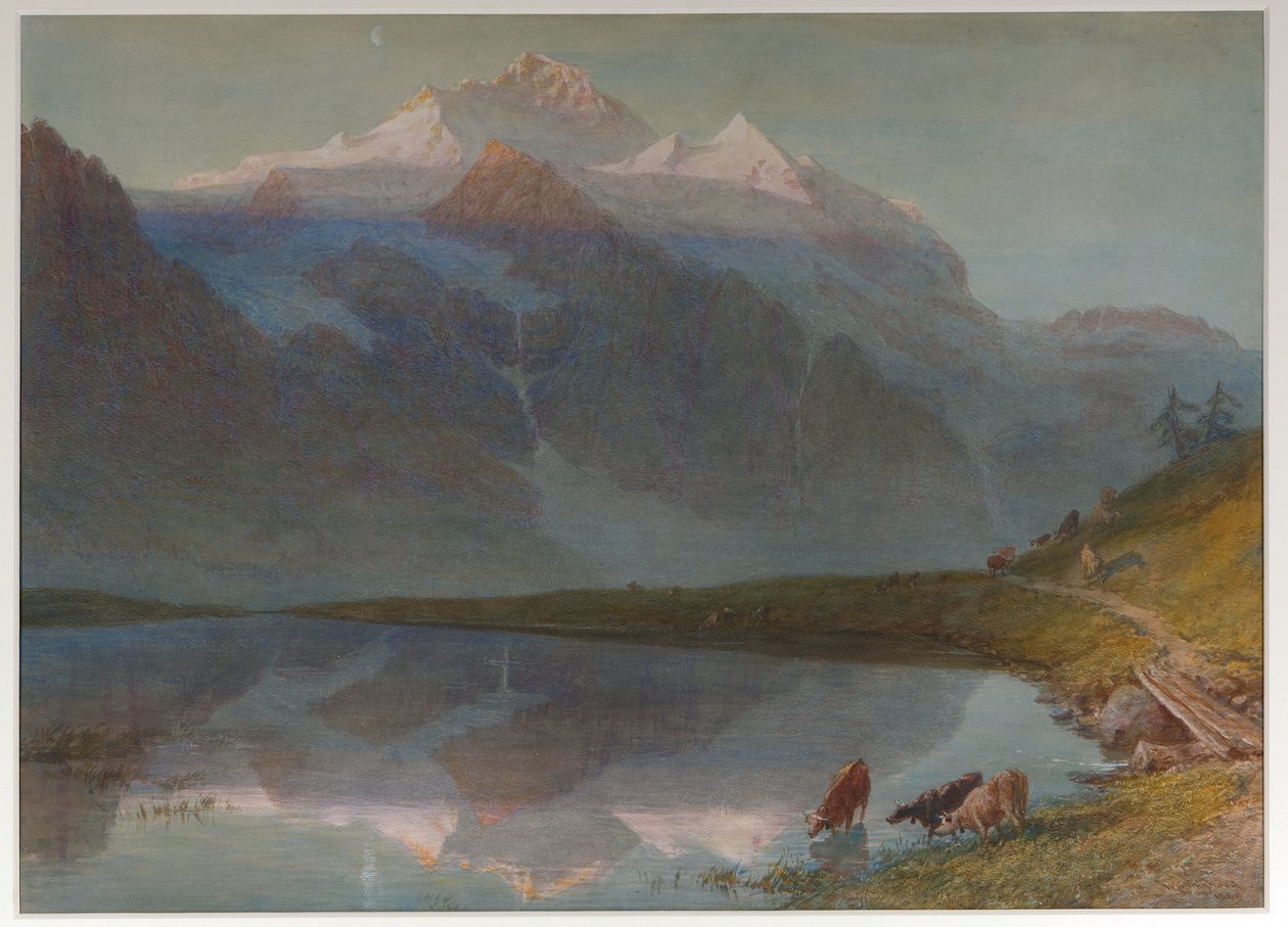 Bergszene - Jungfrau von William Collingwood