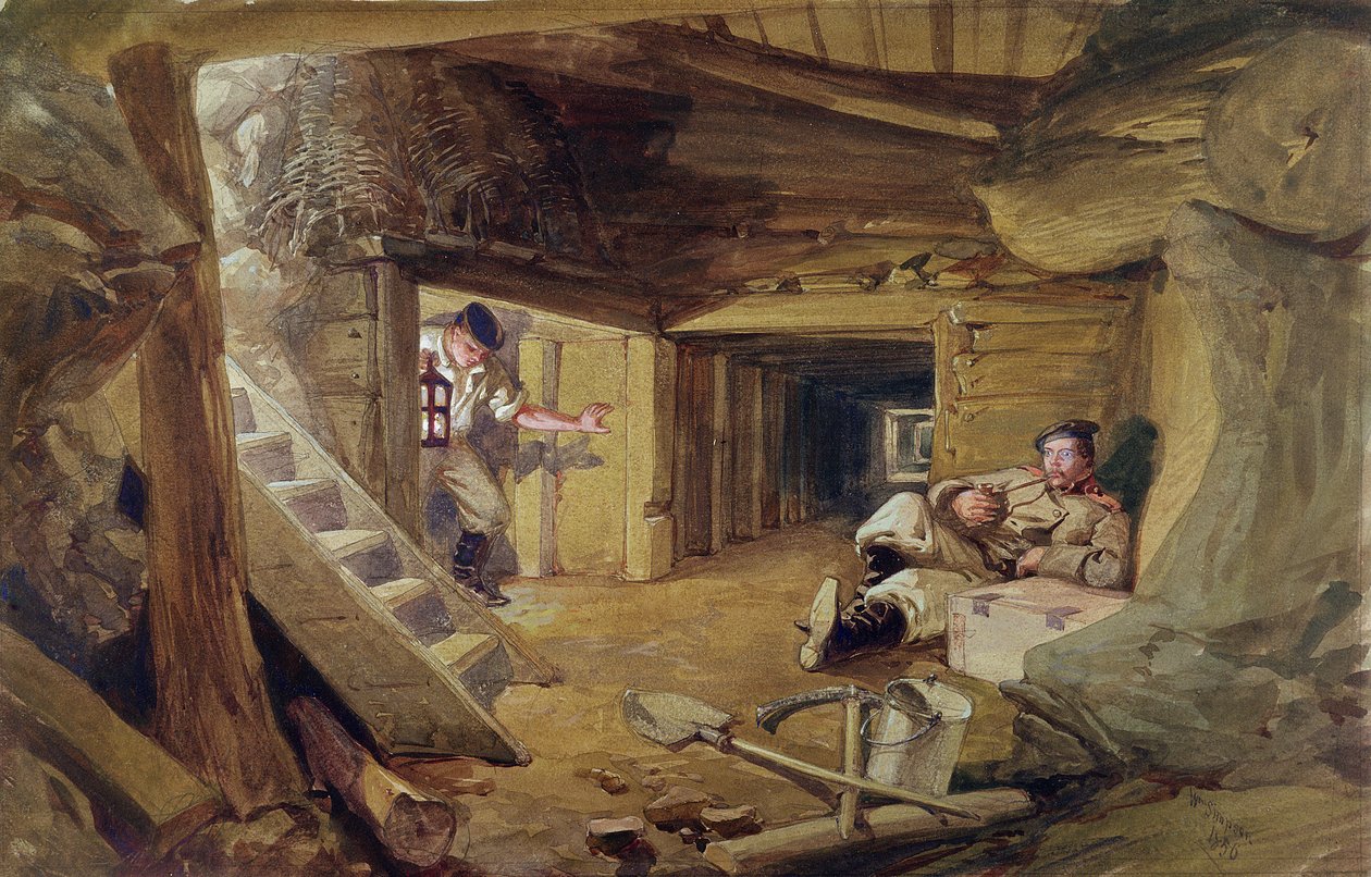 Mine im Bastion du Mat, Sewastopol, Krim von William Crimea Simpson