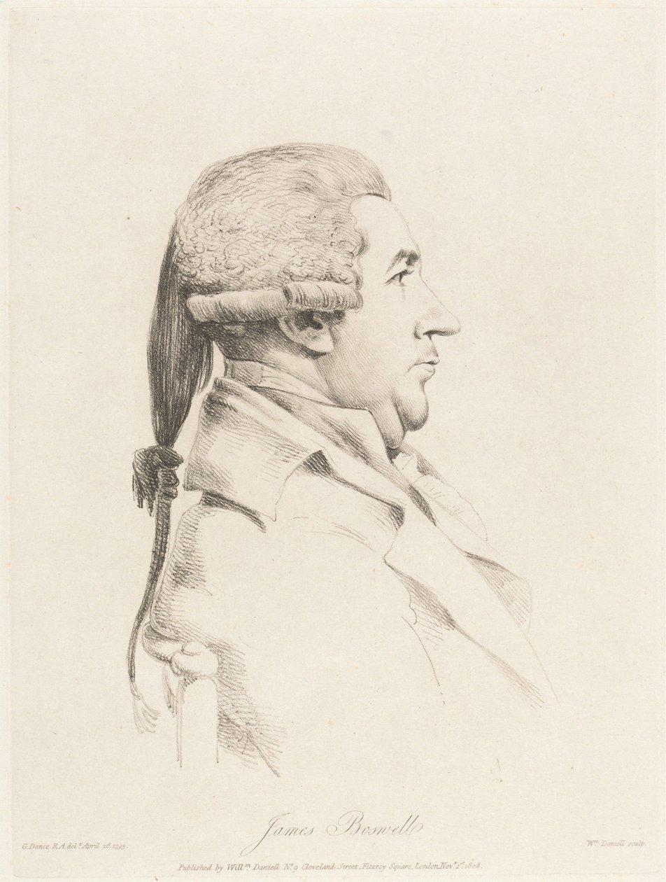 James Boswell von William Daniell