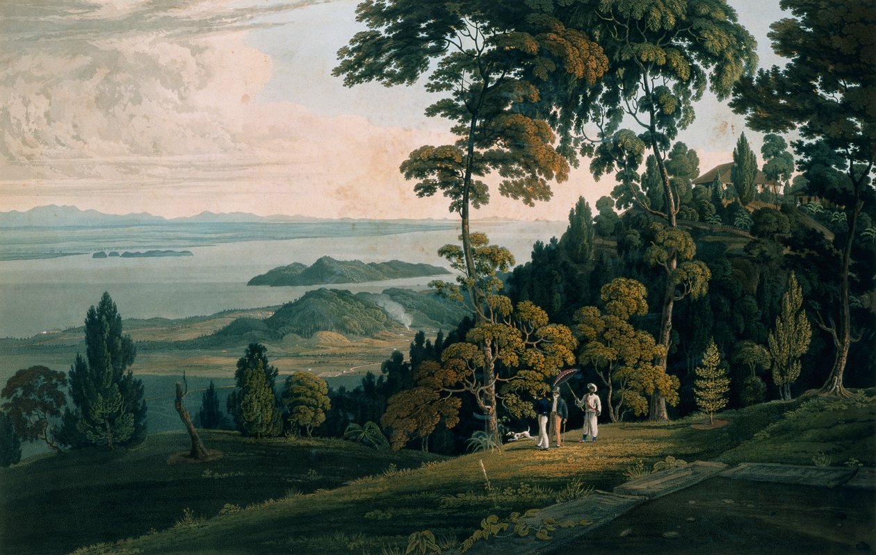 Blick vom Halliburtons Hill, Prince of Wales Island von William Daniell