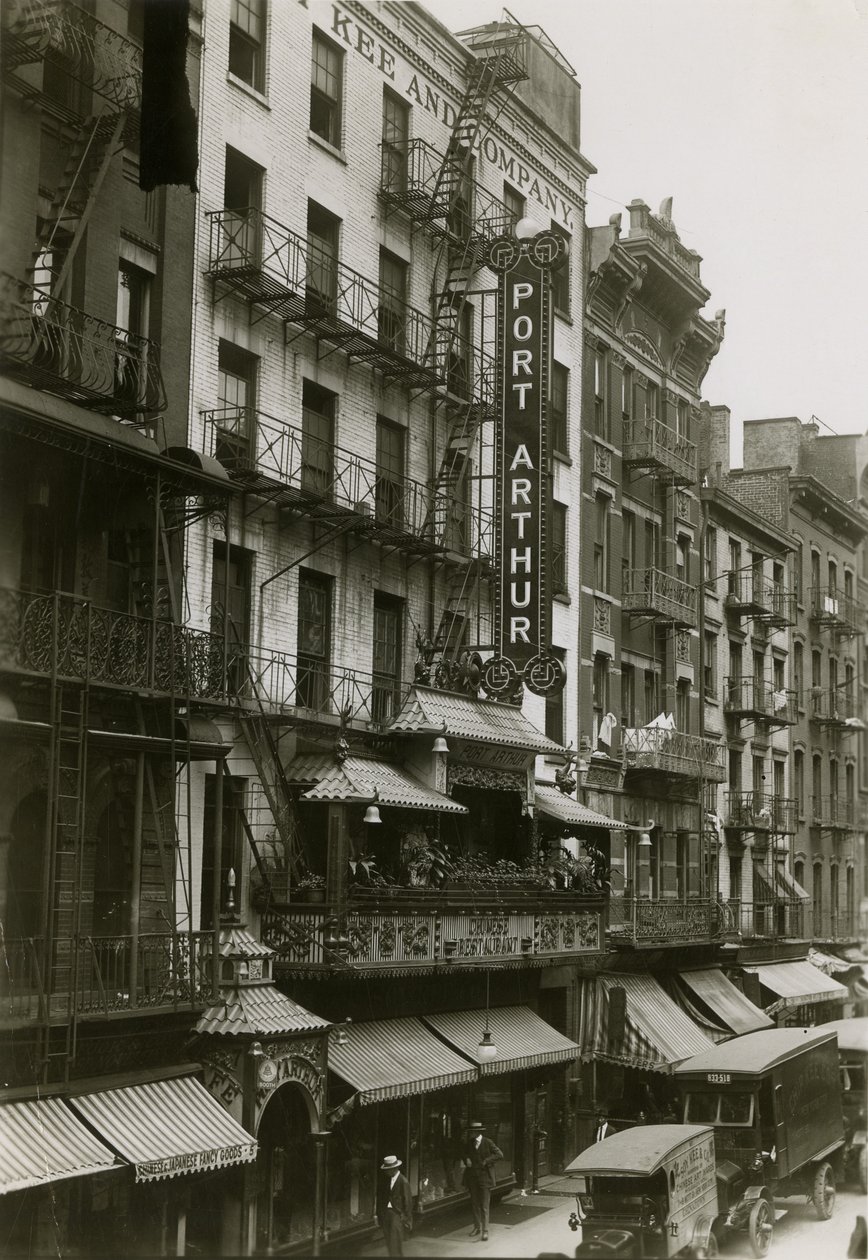 Port Arthur Restaurant, 7 Mott Street, New York City von William Davis Hassler