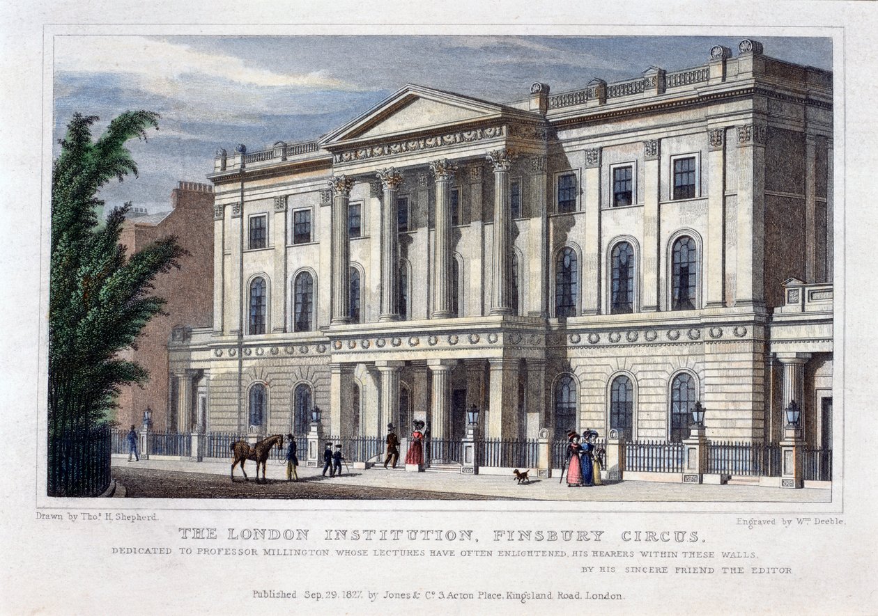 Die London Institution, Finsbury Circus, London von William Deeble