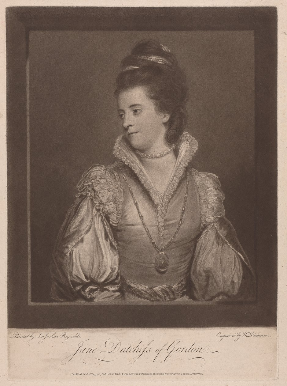 Jane Herzogin von Gordon von William Dickinson