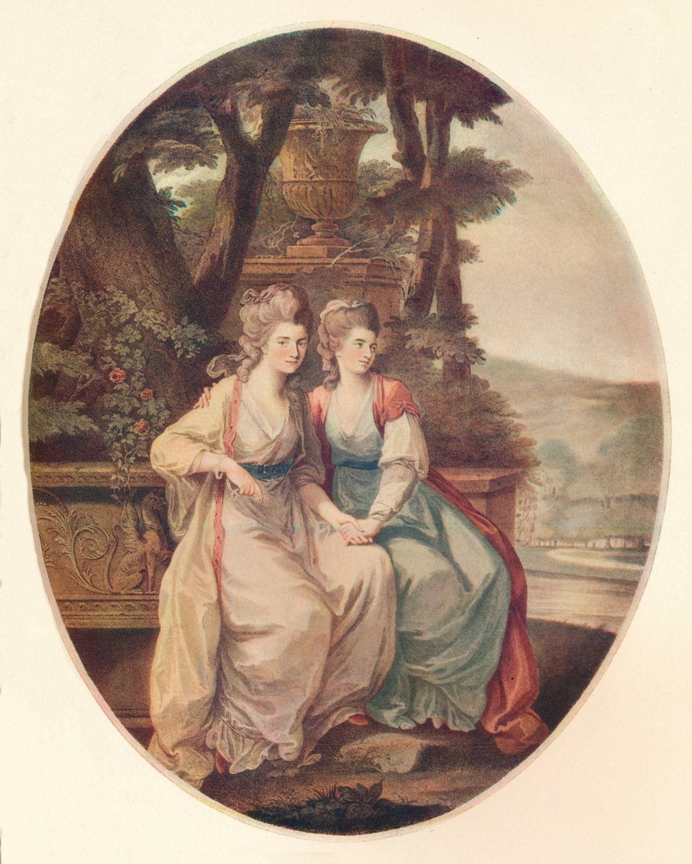 Die Herzogin von Devonshire und Lady Duncannon, 1782 von William Dickinson