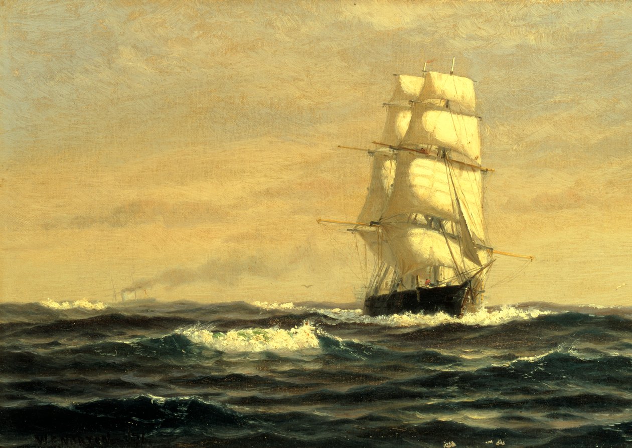 Segelschiff vor der Küste von Maine von William E. Norton