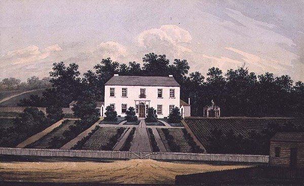 Regierungsgebäude, Parramatta, New South Wales, 1805 von William Evans