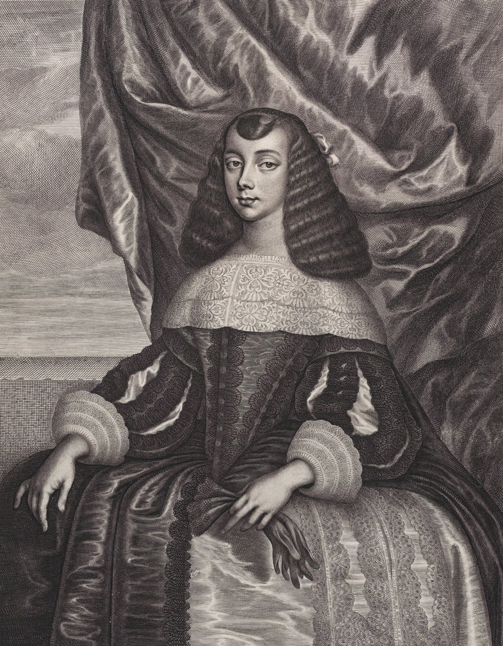 Katharina von Braganza, 1662 von William Faithorne