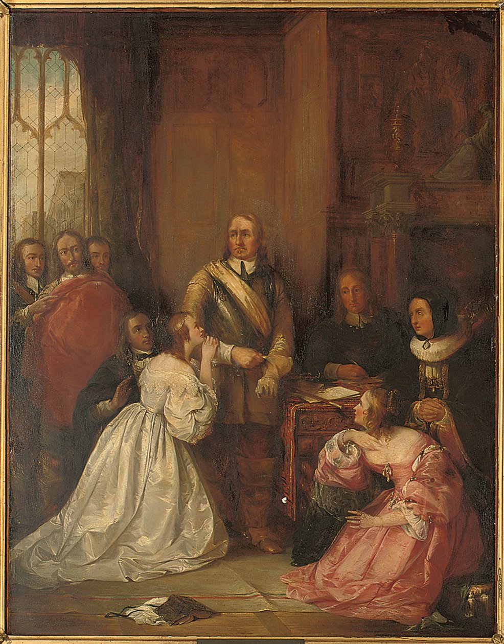 Cromwells Familie, die um das Leben von Charles I. bittet von William Fisk