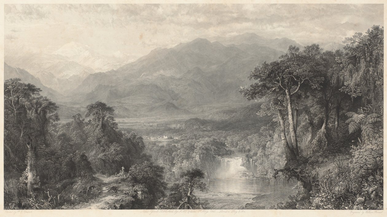 Das Herz der Anden von William Forrest, after Frederic Edwin Church