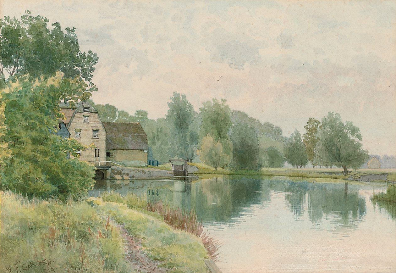 Houghton Mill an der Ouse, 1914 von William Fraser Garden