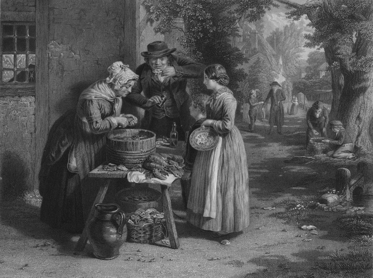 Der erste Tag der Austern, 1863 von William Greatbach