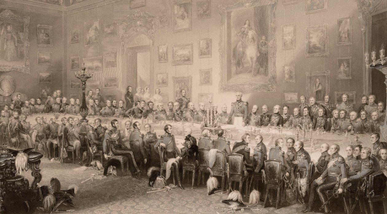 Das Waterloo-Bankett im Aspley House, 18. Juni 1836 von William Greatbach