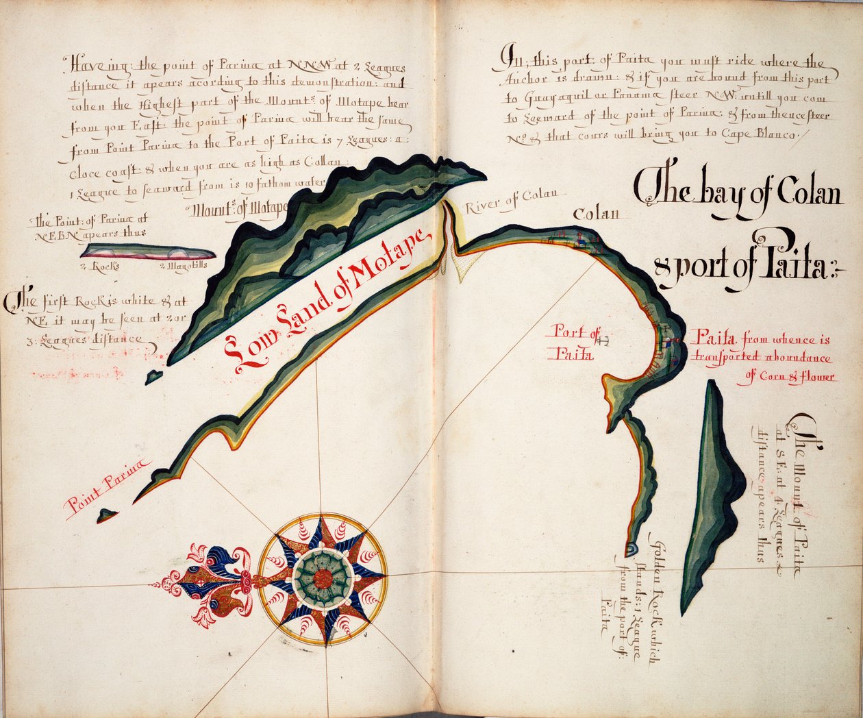 Die Bucht von Colan & Hafen von Paita von William Hack