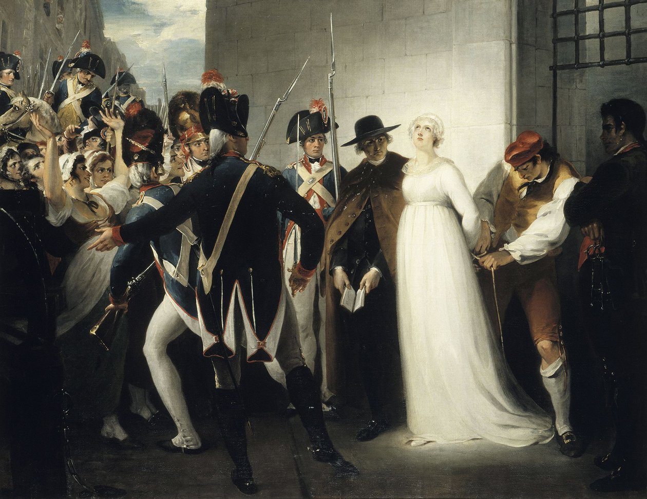 Marie Antoinette wird zu ihrer Hinrichtung am 16. Oktober 1793 gebracht von William Hamilton