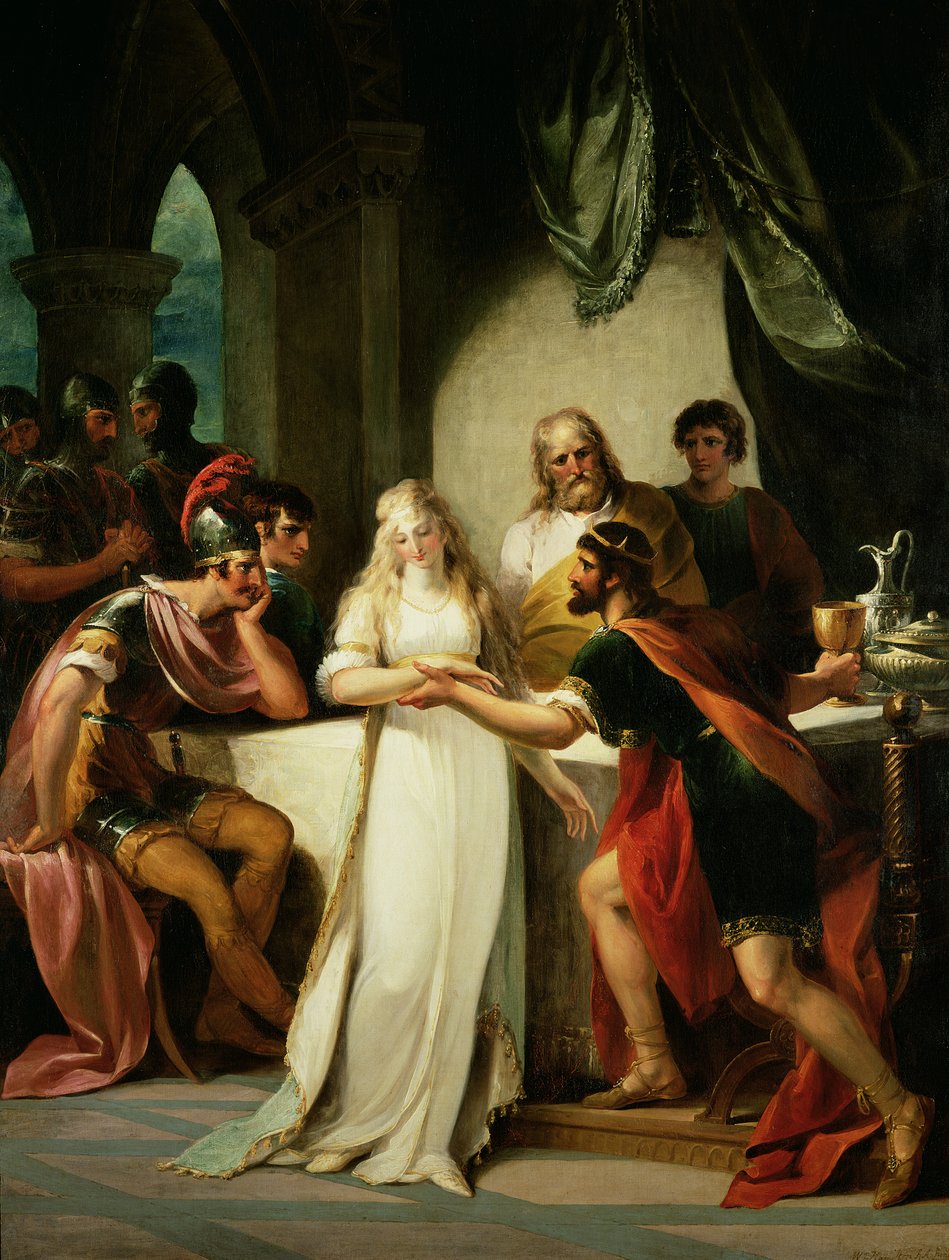 Vortigern und Rowena, 1793 von William Hamilton: Kunstdruck