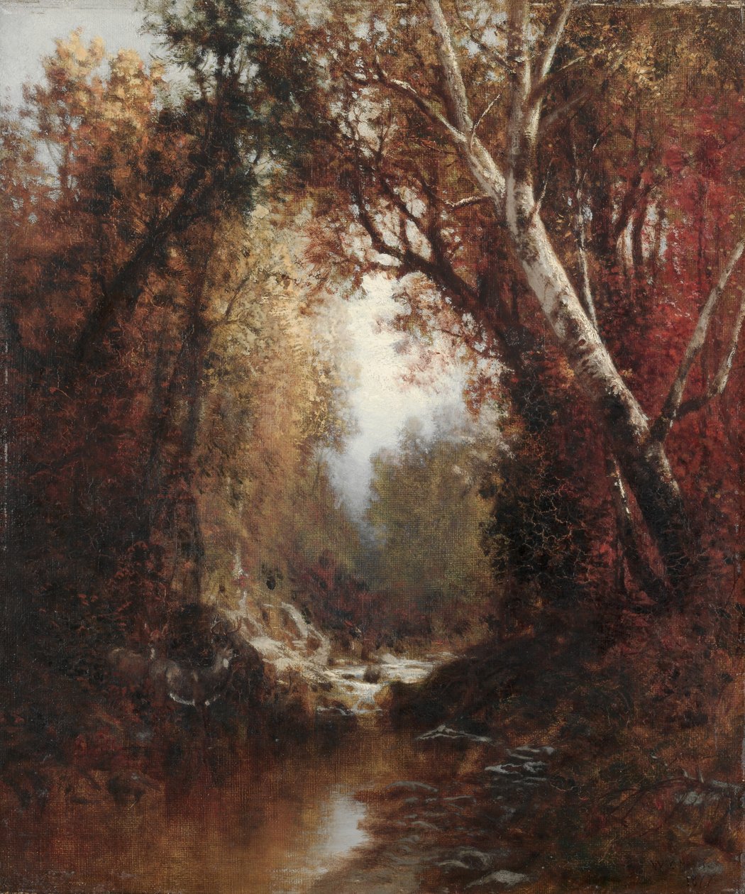 Herbstszene in den Adirondacks, 1877 von William Hart