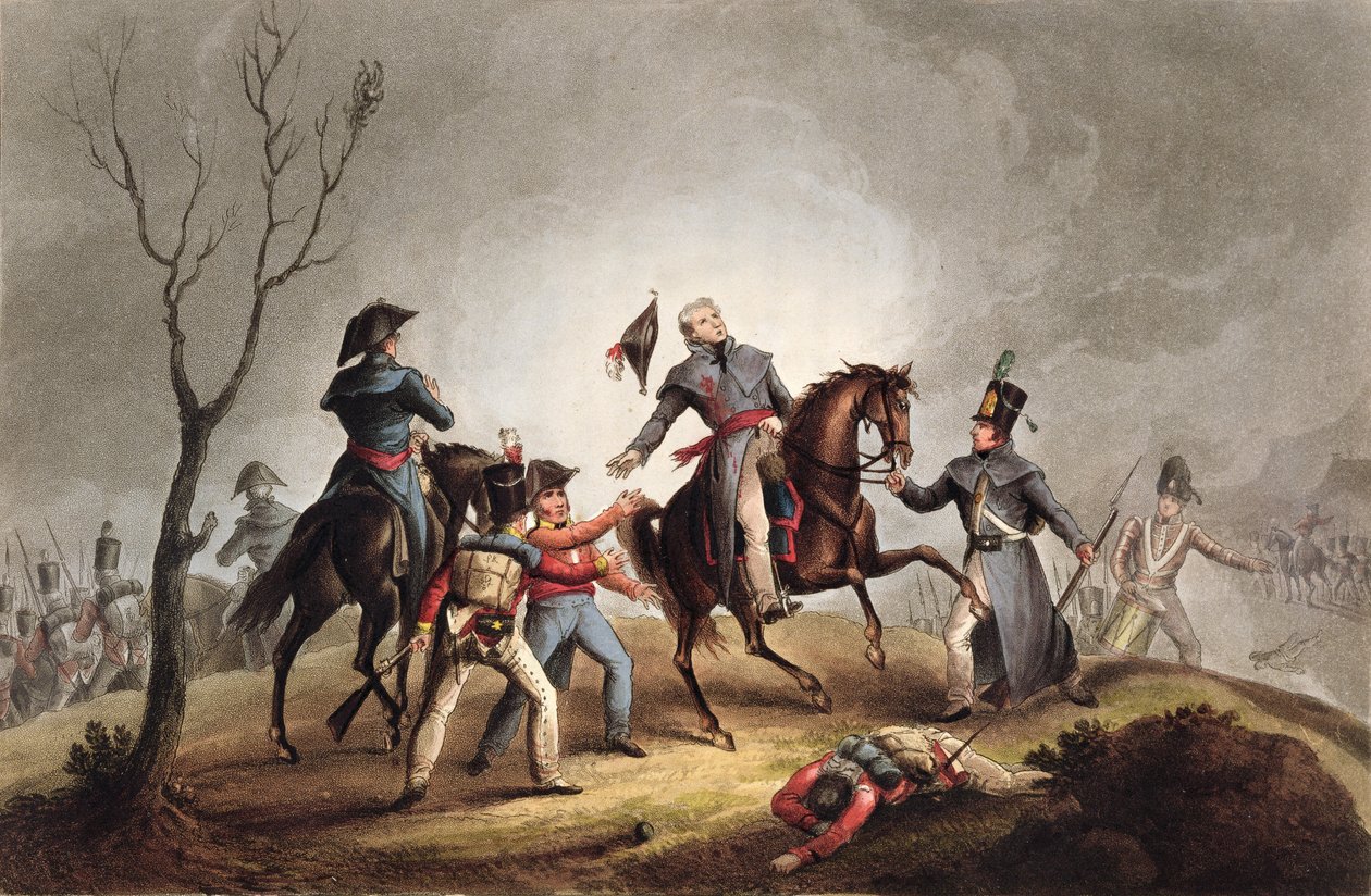 Tod von Sir John Moore (1761-1809) am 17. Januar 1809, aus 