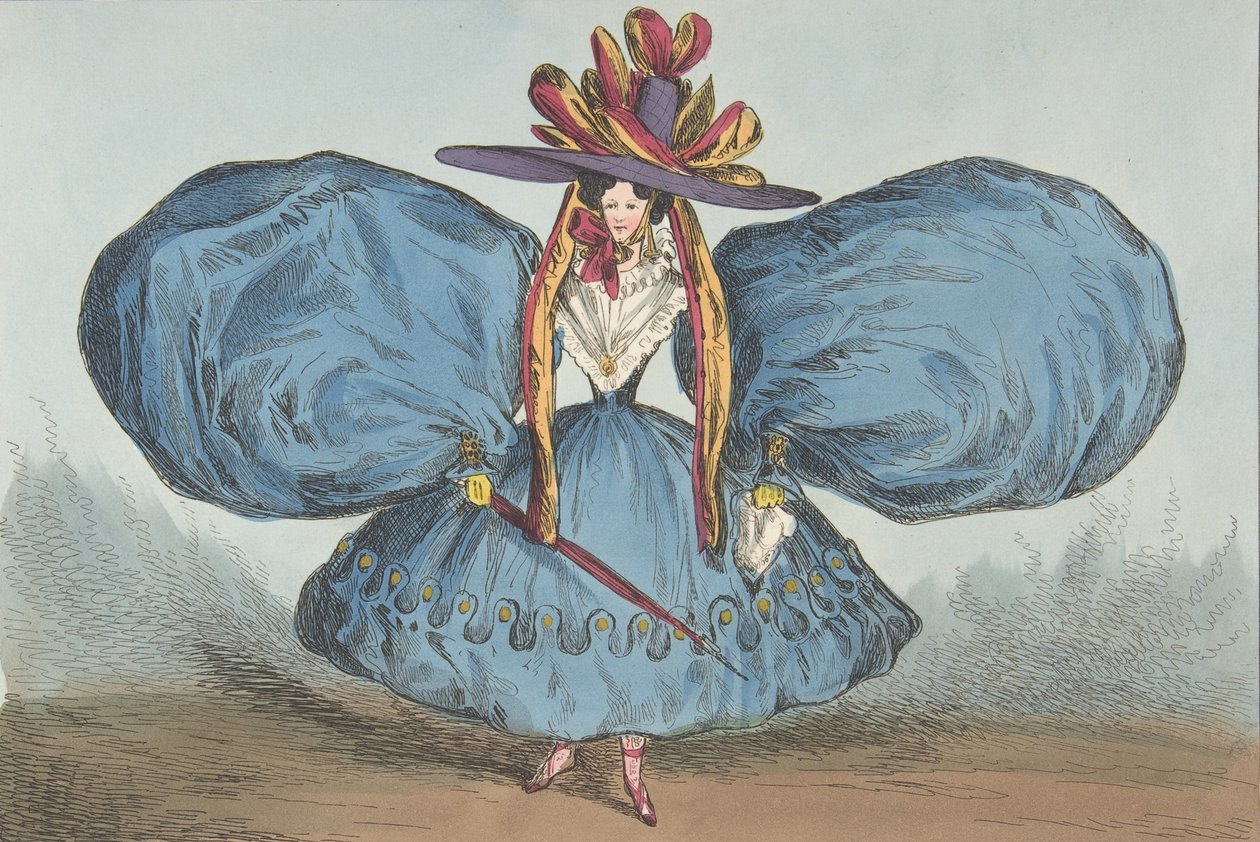 Moderne Kuriositäten von P. Pry Esq., Platte 1: Die Ärmel kurios geschnitten, 30. Juni 1829 von William Heath