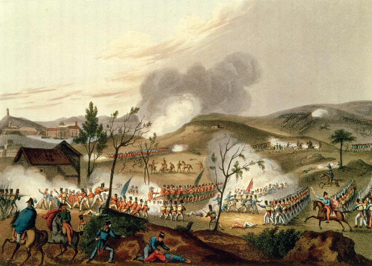 Die Schlacht von Waterloo, 18. Juni 1815 von William Heath