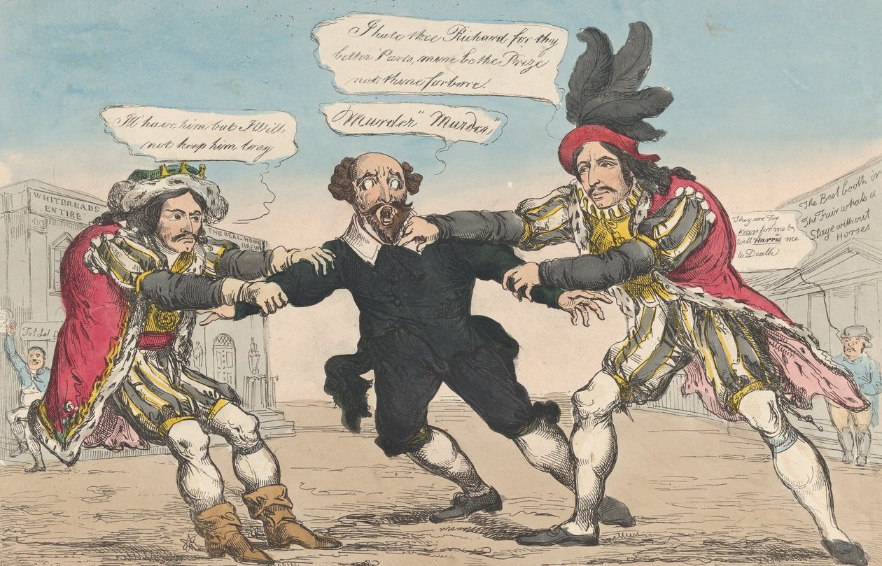 Die Rivalen Richards, oder Shakespeare in Gefahr, 18. Mai 1814 von William Heath