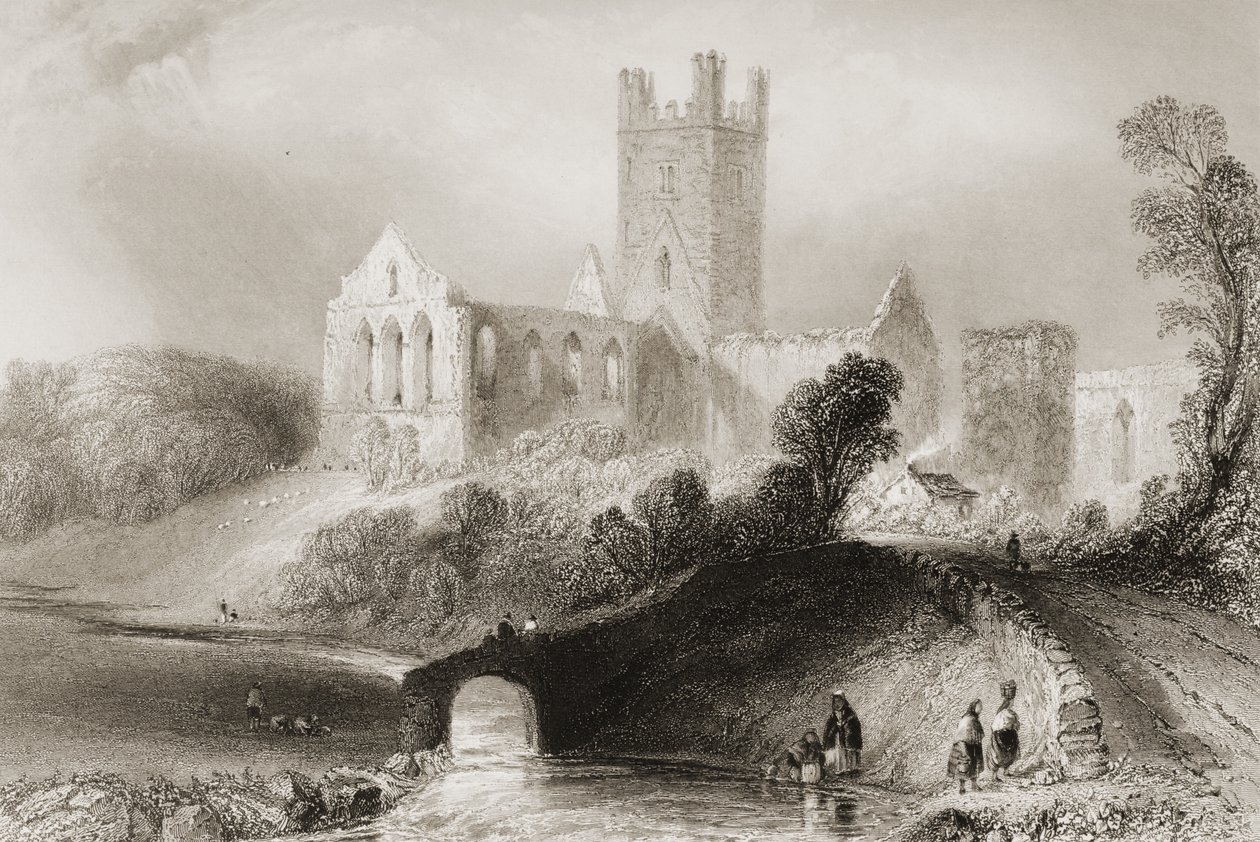 Jerpoint Abbey, County Kilkenny, Irland, aus 