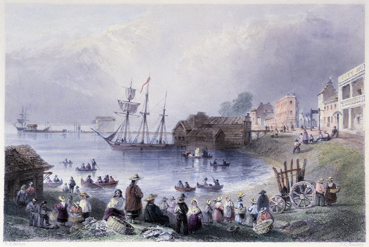 Erster Markt von Toronto - in „Canadian scenery illustrated“ von Bartlett W. H. von William Henry Bartlett