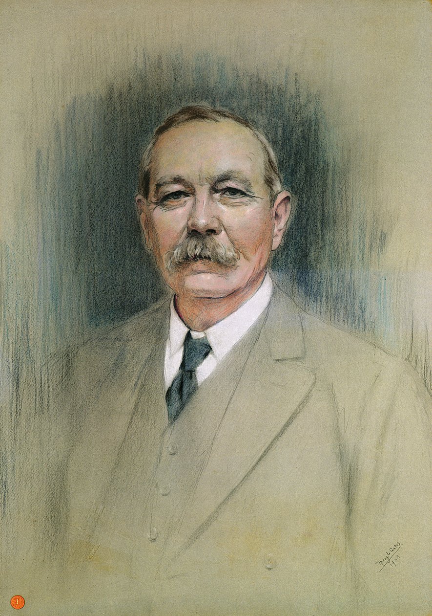 Porträt von Sir Arthur Conan Doyle von William Henry Gates