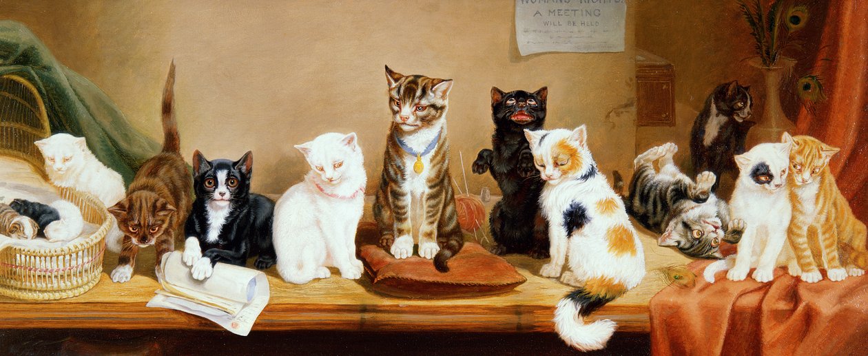 Frauenrechte - Ein Treffen, 1885 von William Henry Hamilton Trood