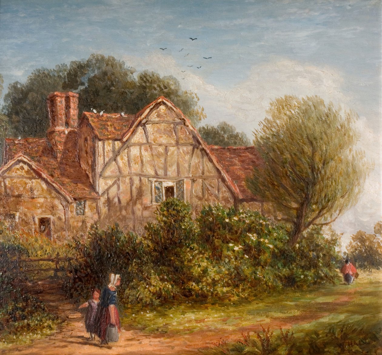 Ein englisches Cottage, 1880 von William Henry Hill