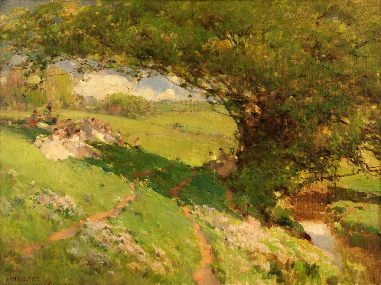 Die Rast der Wanderlustigen von William Henry Holmes