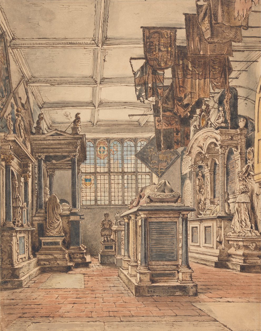 Die Essex Chantry, Watford Kirche von William Henry Hunt
