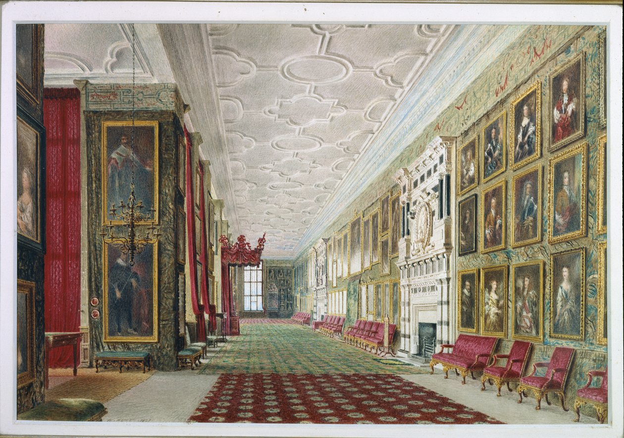 Die Lange Galerie, Hardwick von William Henry Hunt