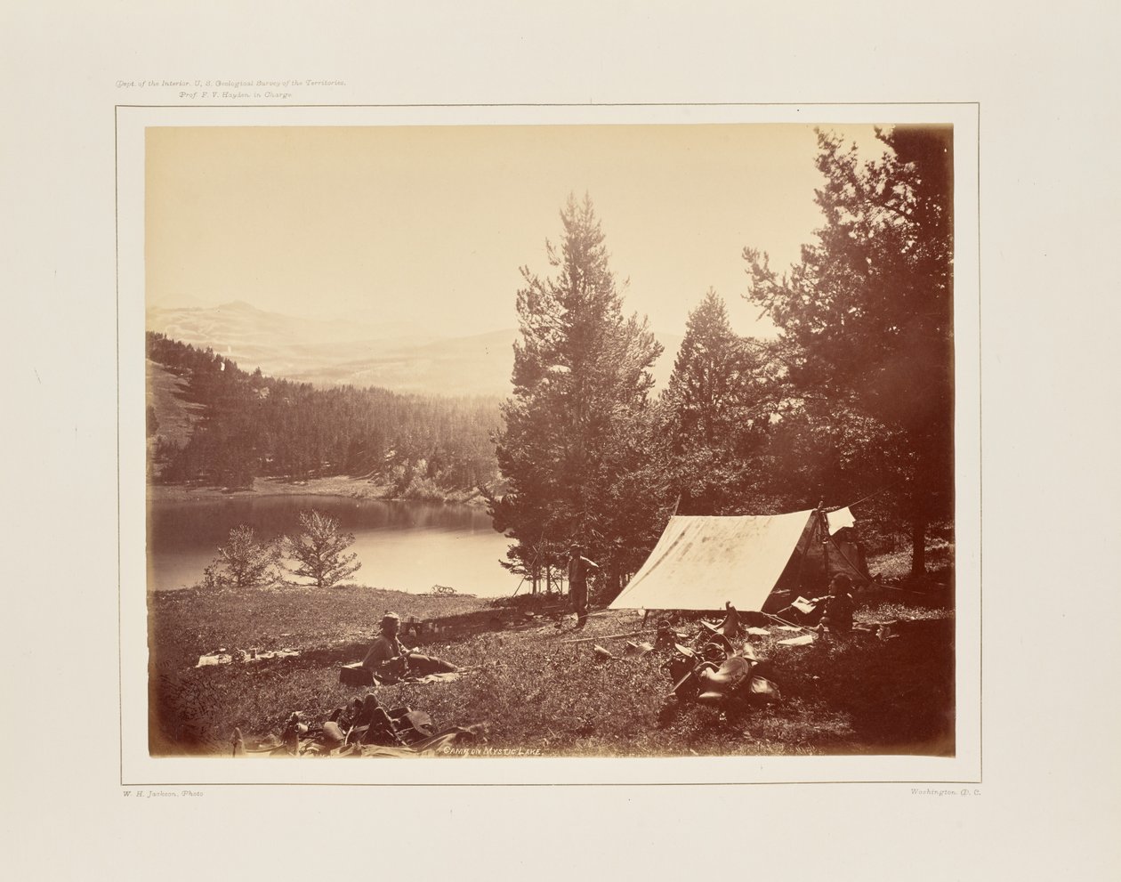 Lager am Mystischen See von William Henry Jackson
