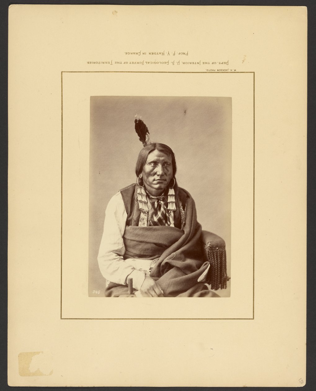 Angriff auf die Hauk - (Brulé Dakota) von William Henry Jackson