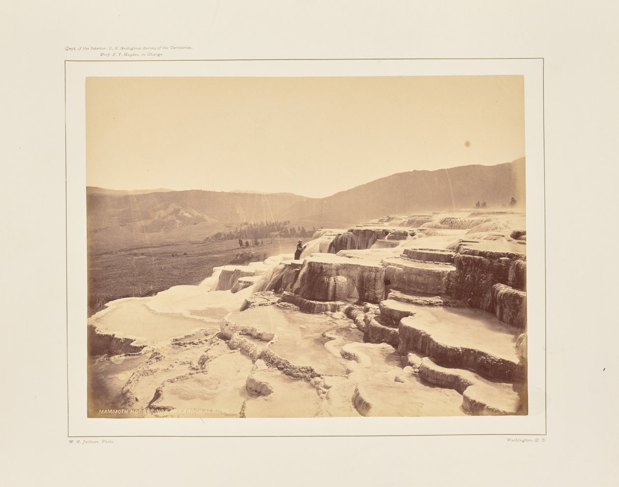Mammoth Hot Springs am Gardiner