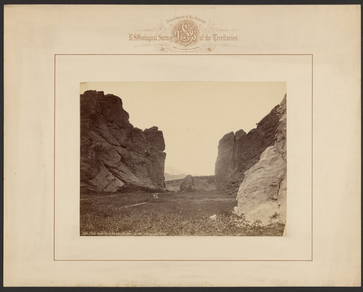 Das schöne Tor -- Garten der Götter, Colorado von William Henry Jackson
