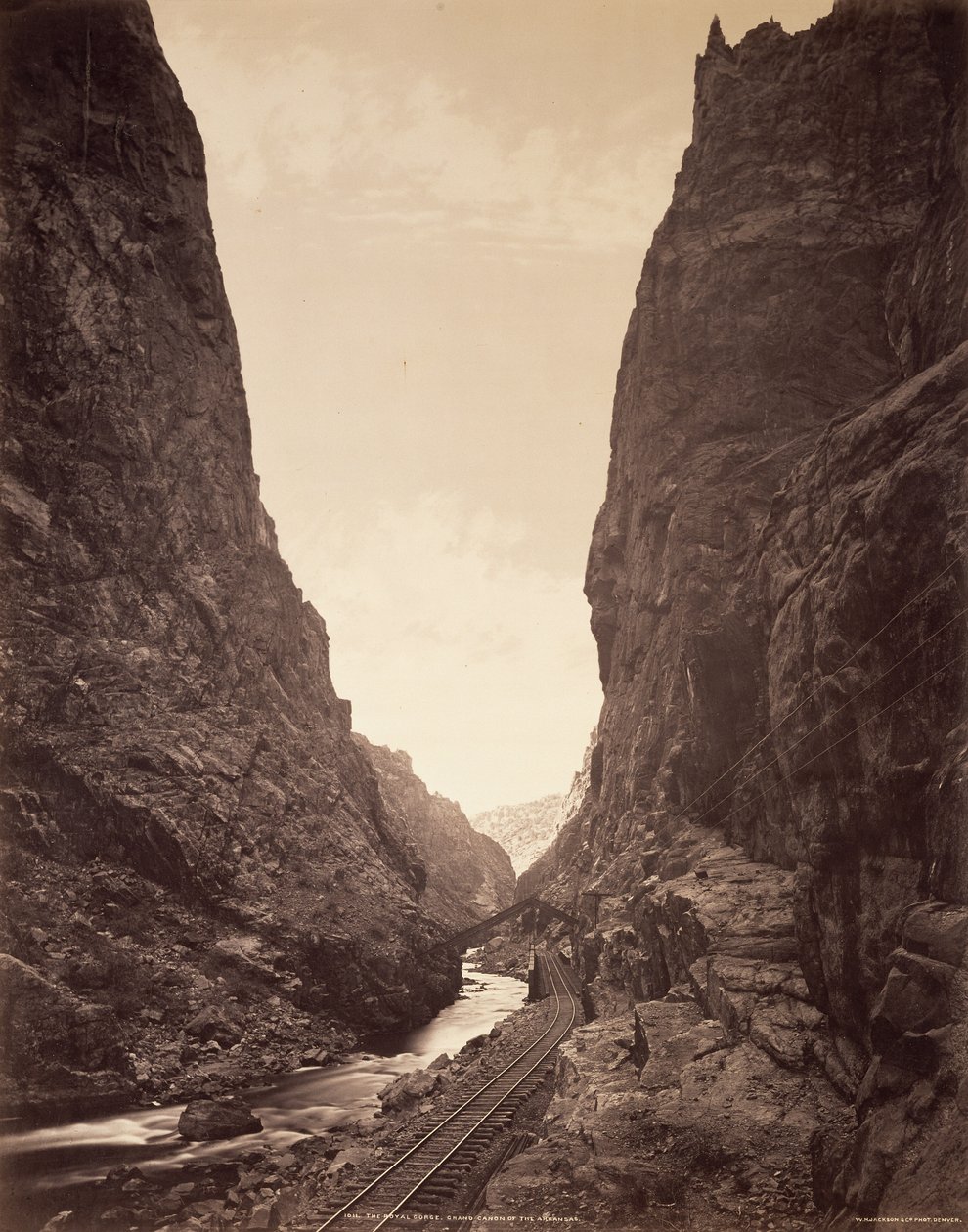 Die Königsschlucht, Grand Canyon des Arkansas von William Henry Jackson