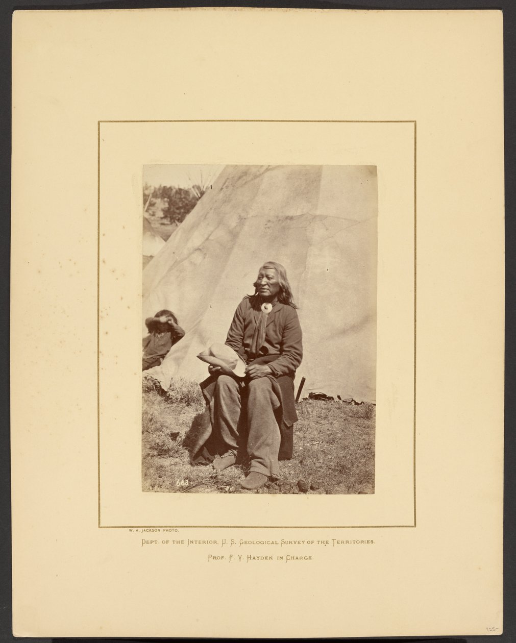 [Washakie oder Schießt den Büffel im Lauf, Shoshone, Wind River Mountains, Wyoming] von William Henry Jackson