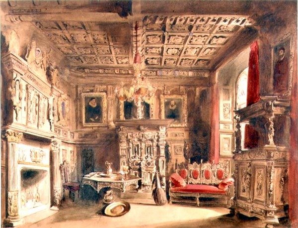 Ein Tudor-Interieur von William Henry Lake Price