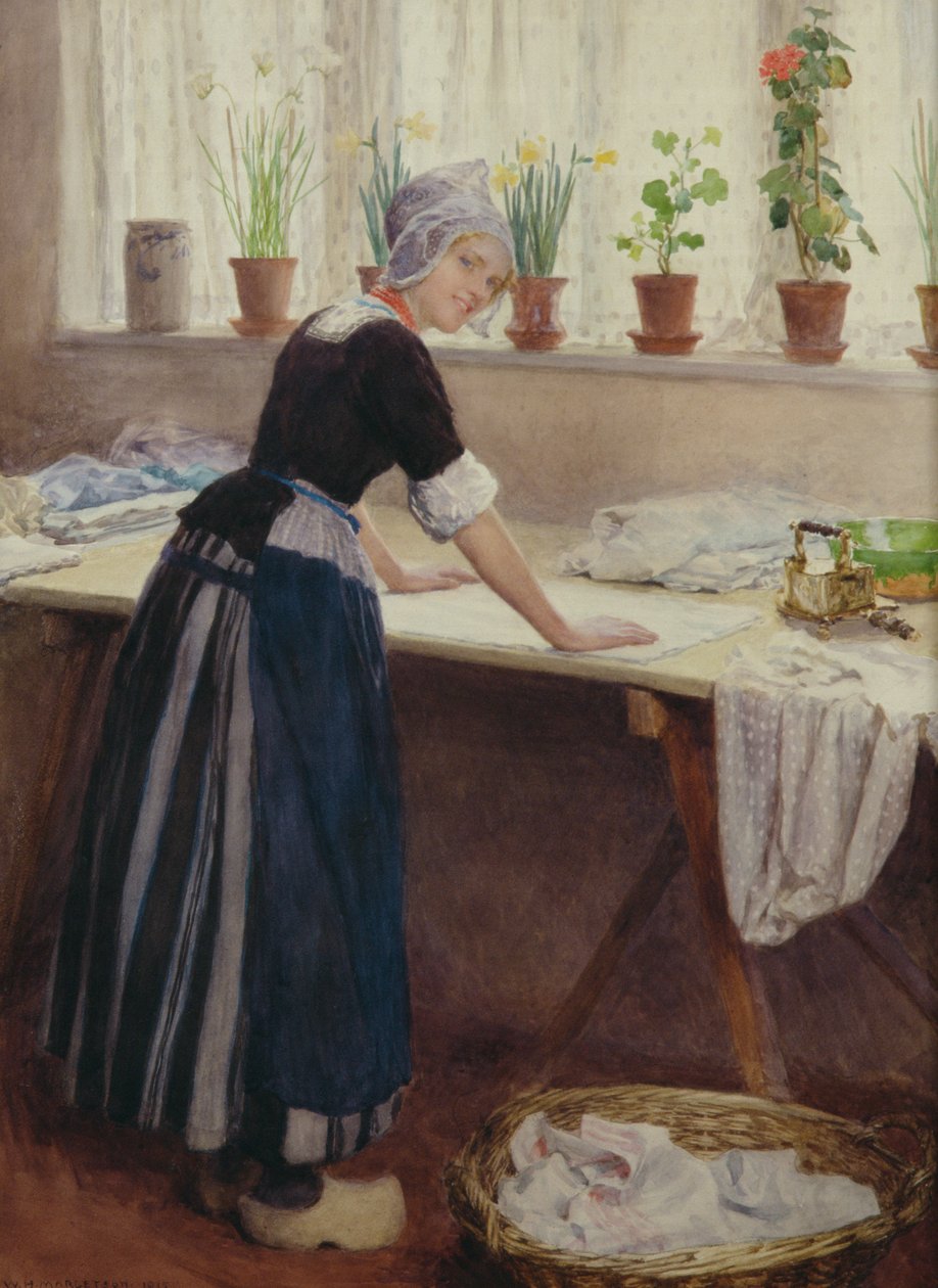 Die Wäscherin, 1915 von William Henry Margetson