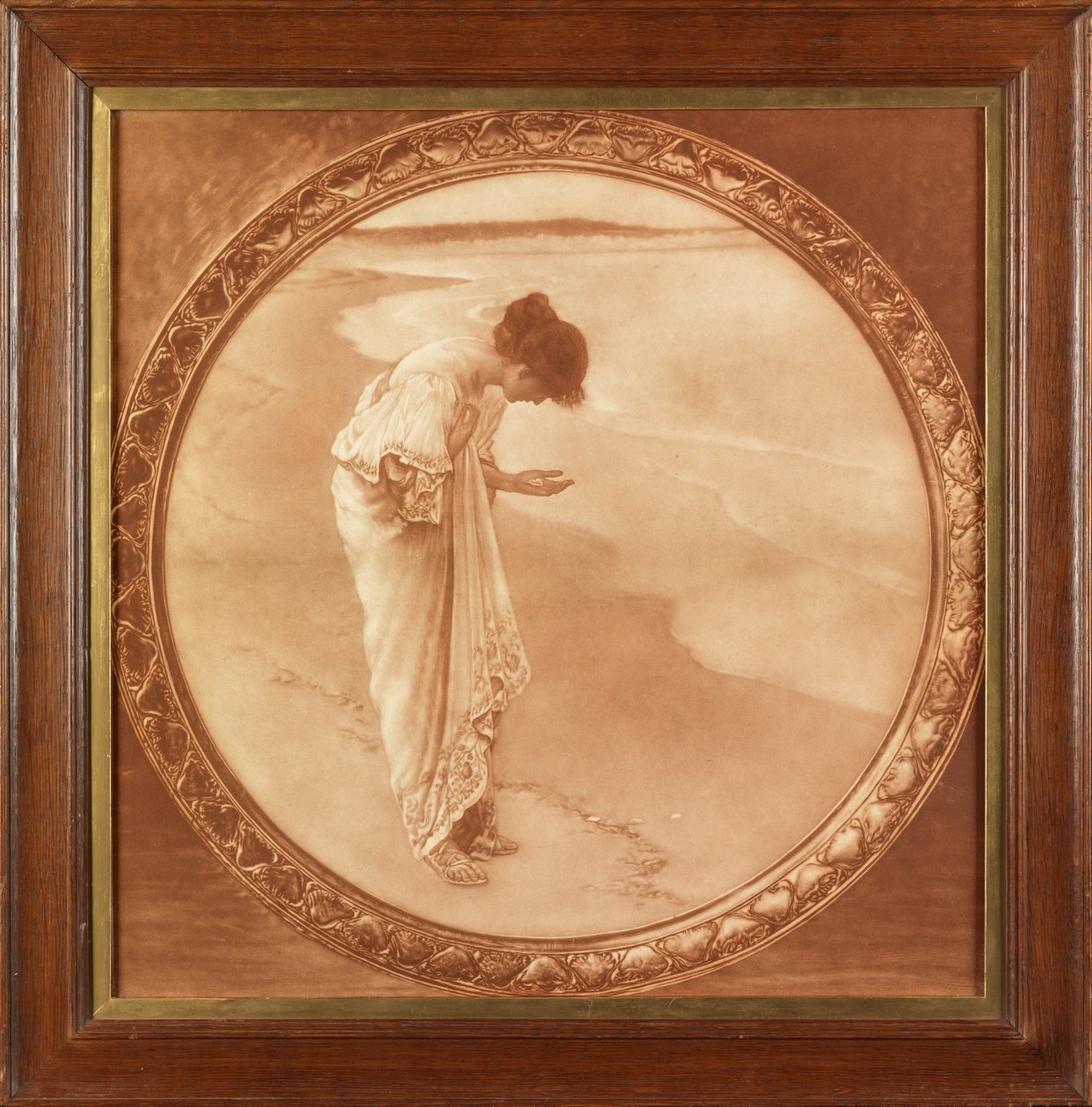 Das Meer hat seine Perlen (fotografische Reproduktion in Sepia) von William Henry Margetson